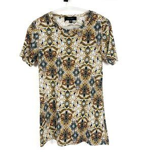 Karen Kane Sheer Tan Taupe and Blue Wallpaper M